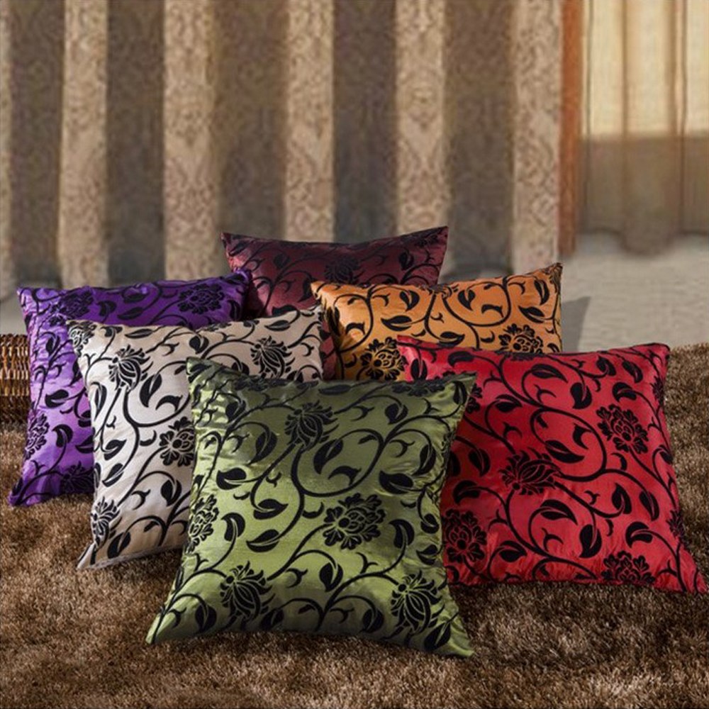 Retro Vintage Throw Home Sofa Decorative Cotton Linen Pillow Case