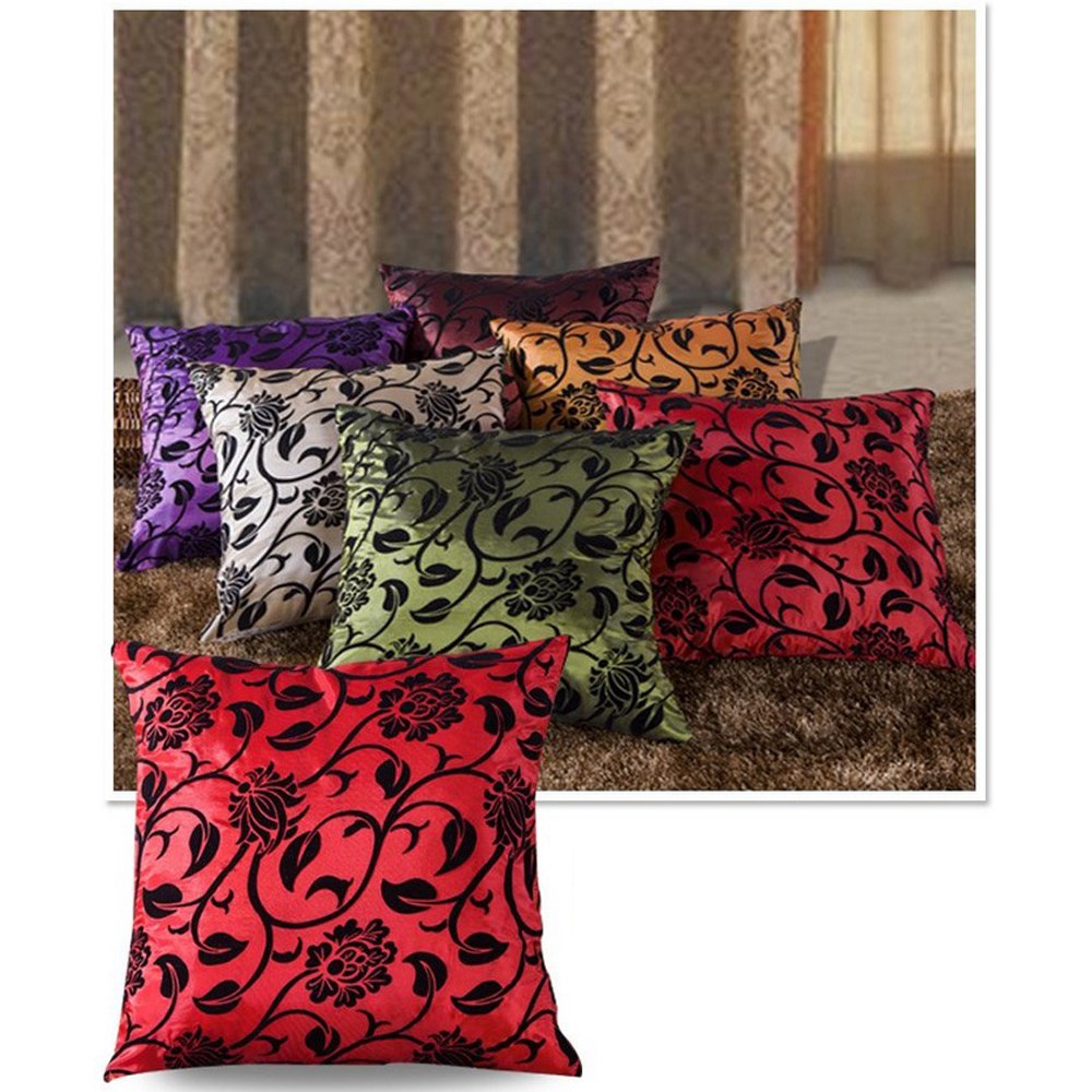 Retro Vintage Throw Home Sofa Decorative Cotton Linen Pillow Case