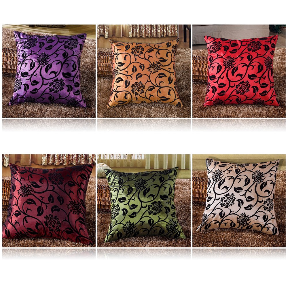 Retro Vintage Throw Home Sofa Decorative Cotton Linen Pillow Case Cushion Covers eBay
