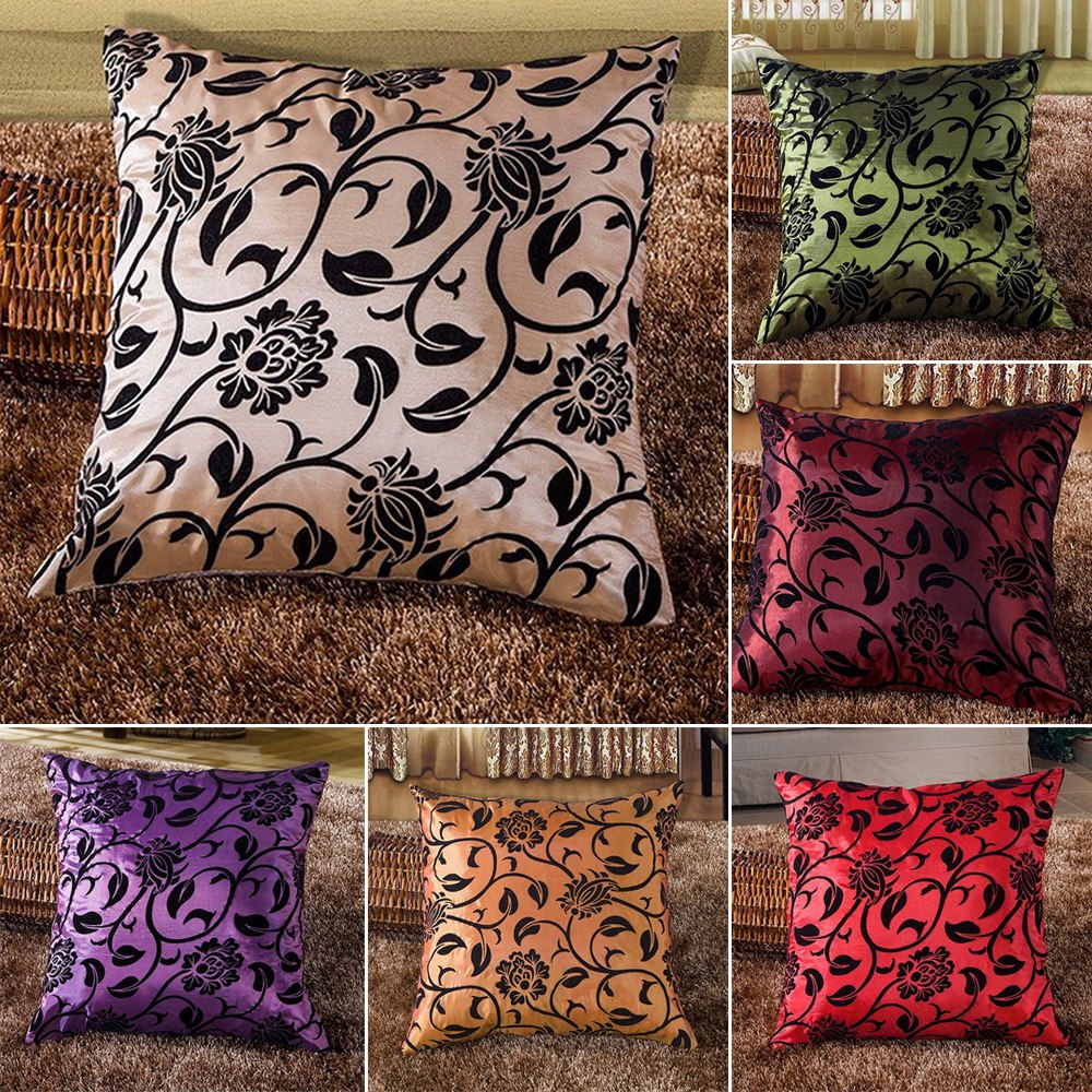 Retro Vintage Throw Home Sofa Decorative Cotton Linen Pillow Case Cushion Covers eBay