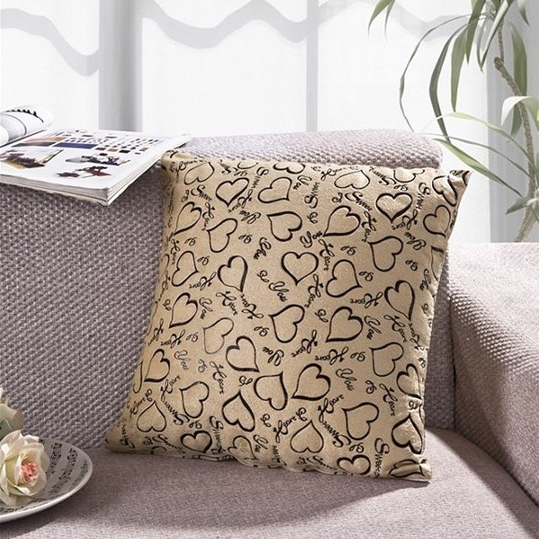 Sofa Home Bed Decorative Throw Pillow Case Cushion Cover Square Heart Pattern eBay
