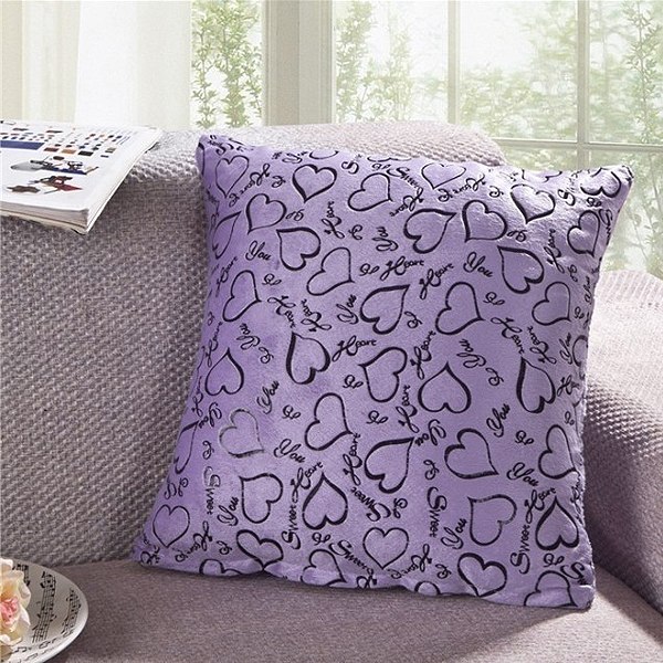 Sofa Home Bed Decorative Throw Pillow Case Cushion Cover Square Heart Pattern eBay