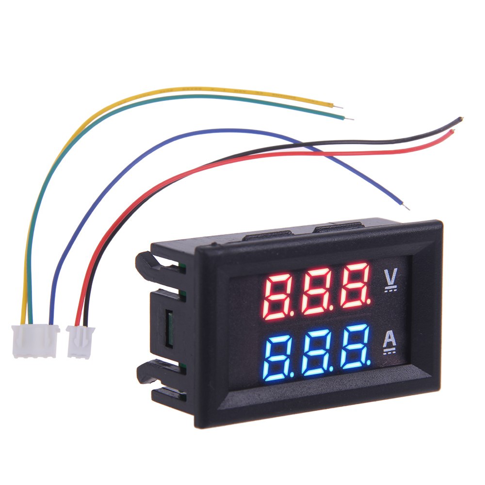 100V 100A DC Car Auto Digital Voltmeter Ammeter LED Amp Volt Meter 12V