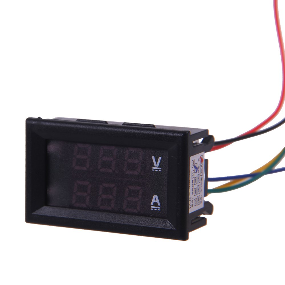 Dual Led Dc Digital 100a 100v Ammeter Voltmeter Lcd Panel