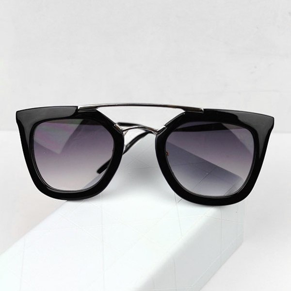 Womens Retro Vintage Wayfarer Trendy Round Lens Gold Metal ...