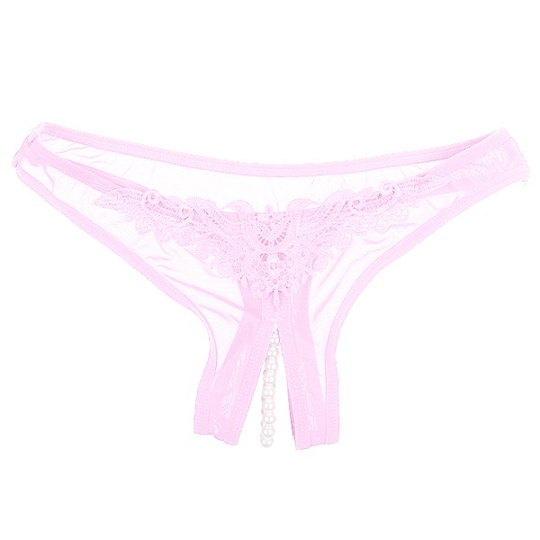 Femmes Sexy Lingerie String Ouvert Culotte Ouverte Fendue Knickers 