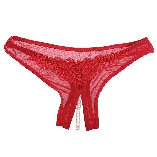 Sexy Open Crotch Lingerie Womens Crotchless Pearl Thong Panty G String Underwear Ebay