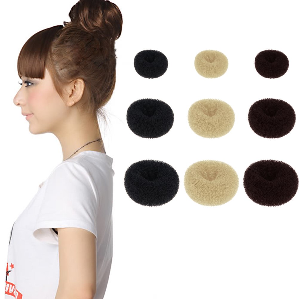 Women Girl Magic Blonde Donut Hair Ring Bun Former Shaper Hair Styler