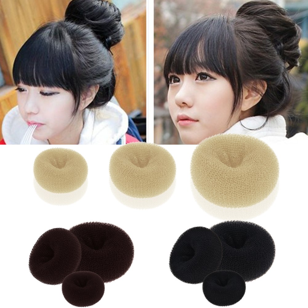 Magic Chic Womens Hair Donut Bun Ring Shaper Styler Maker Tools 3 Sizes