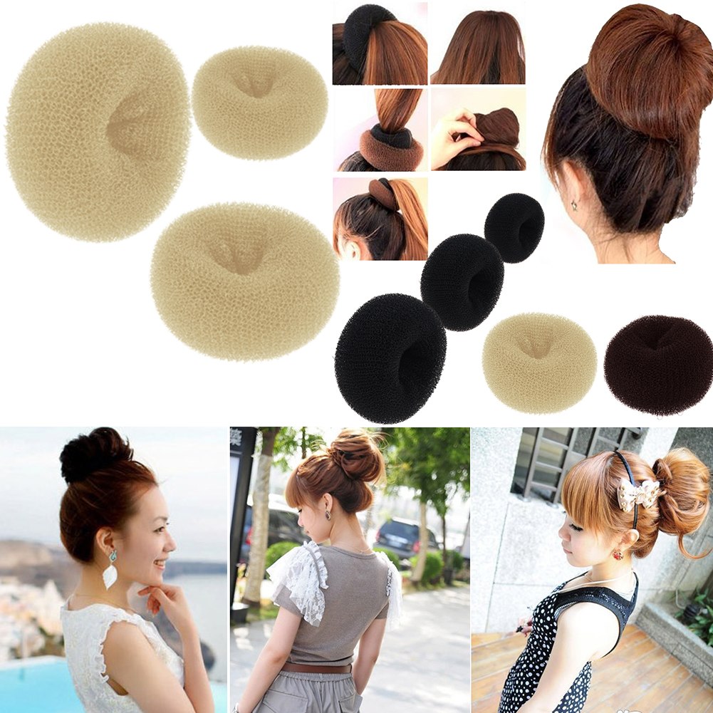 Magic Chic Womens Hair Donut Bun Ring Shaper Styler Maker Tools 3 Sizes