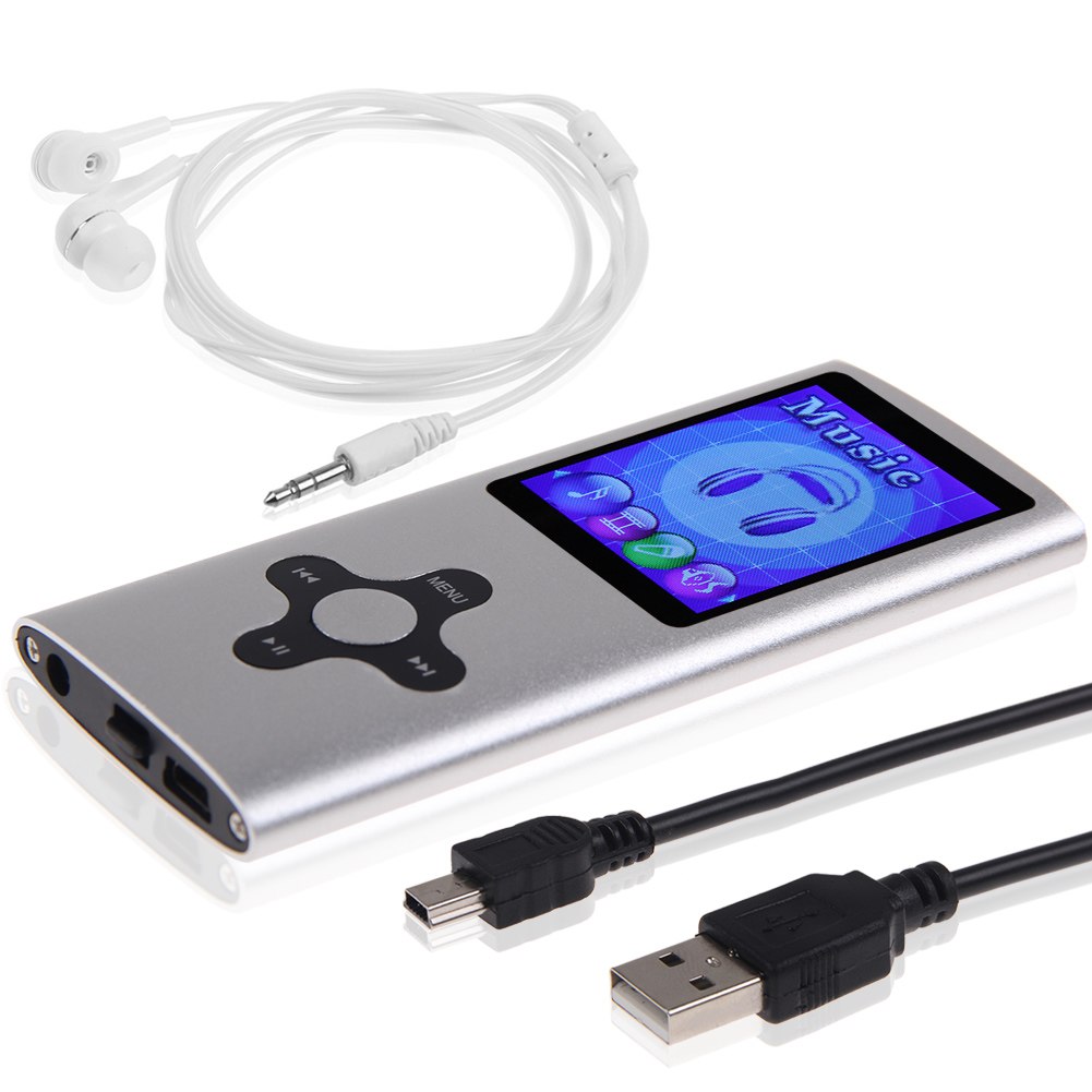 Silber 8GB LCD MP3/MP4 Player Video Musik Stereo FM Radio Spiele eBook