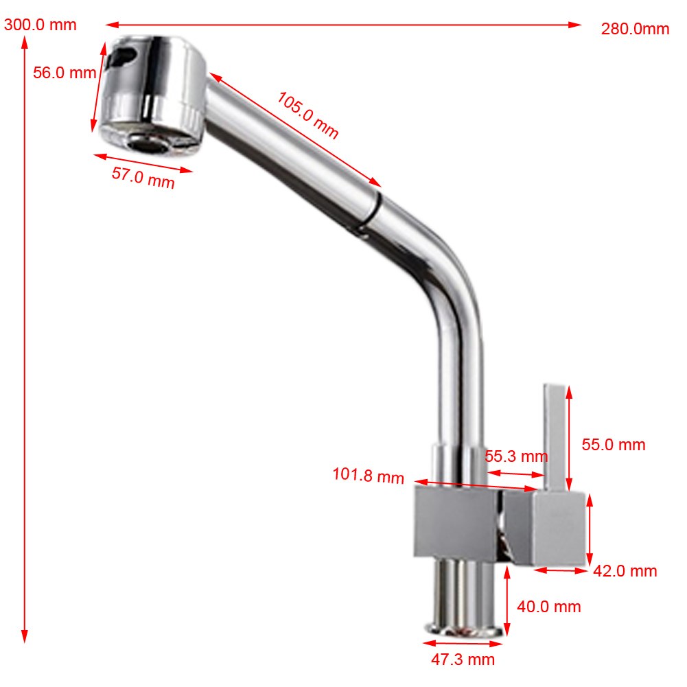 Einhebelmischer Küchenarmatur Spültisch Armatur Wasserhahn Küche Chrom