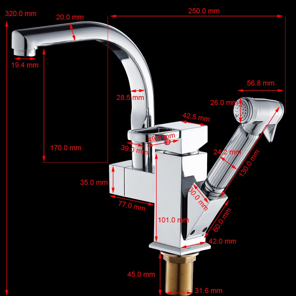 Hochwertig küche spültisch armatur küchenarmatur wasserhahn brause ...