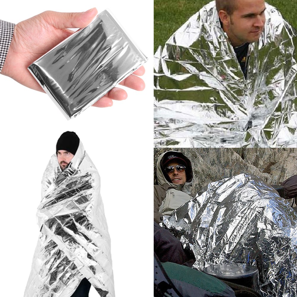 New Emergency Gear Survival Warm Blanket Thermal Space Mylar First Aid Rescue eBay