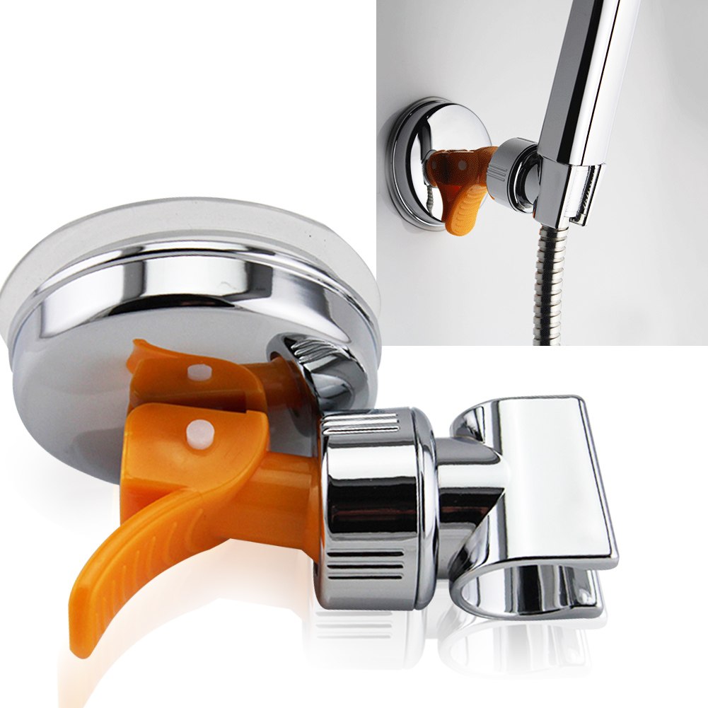 Adjustable Bathroom Shower Head Held Chromed Holder Suction Bracket