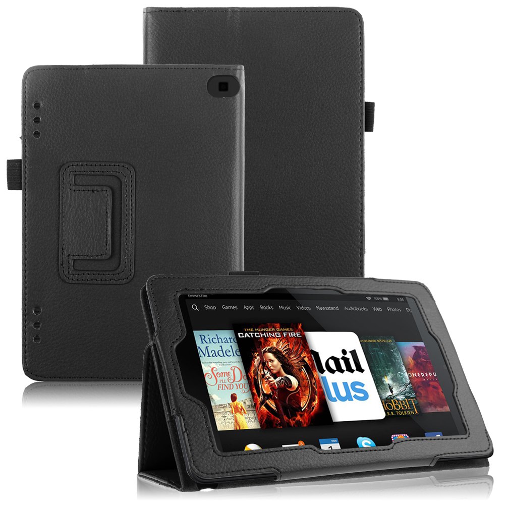 Leather Case Cover Stand for Amazon Kindle Fire HD 7 2014 4th Gen Stand