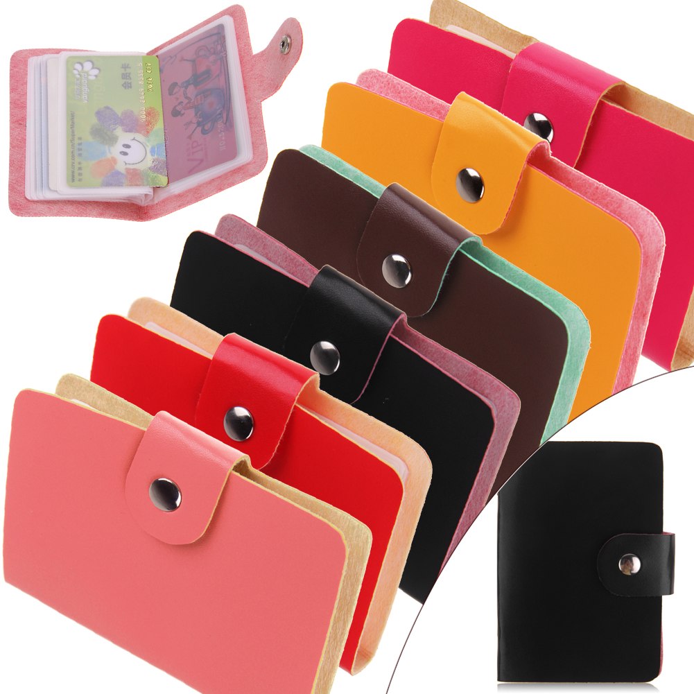Credit Debit ID Card Holder Wallet Case 24 Cards Pocket Purse Quality