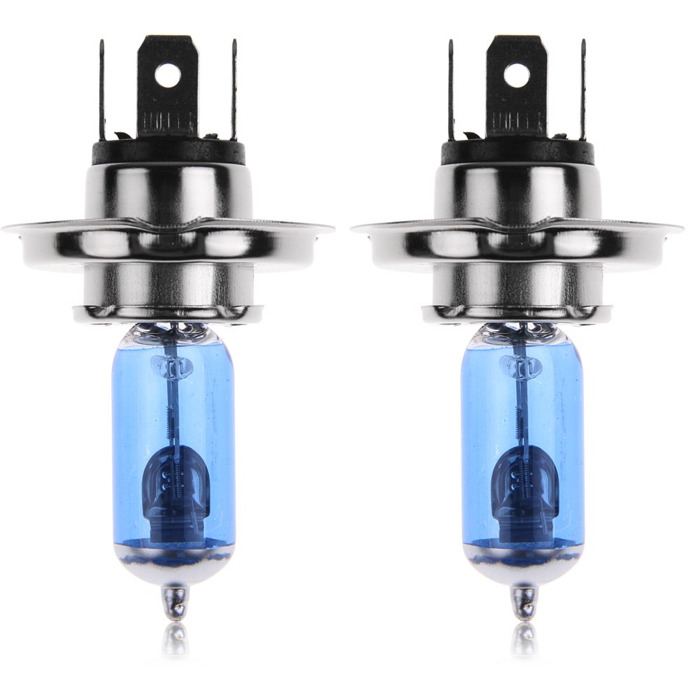 2pcs 12V H4 5000K 55w / 100w Halogen Super White Car Headlight Light