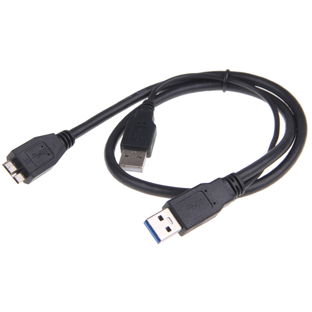 USB 3.0 A Male to Micro USB 3.0 Y Cable Extra usb Power for 2.5" Mobile