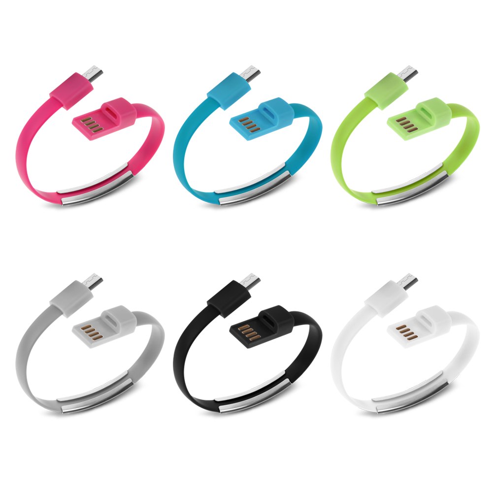 Micro USB to USB Cable Bracelet Charger Data Sync Cord for Samsung S4
