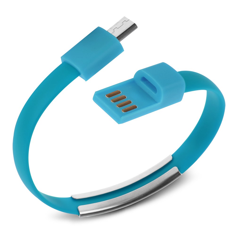Micro USB to USB Cable Bracelet Charger Data Sync Cord for Samsung S4