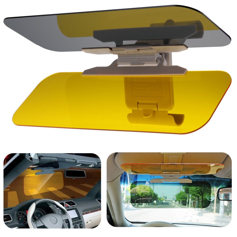 HD UV AntiGlare Universal Auto Car Flip Down Shield Sun Visor Day/Night Vision eBay
