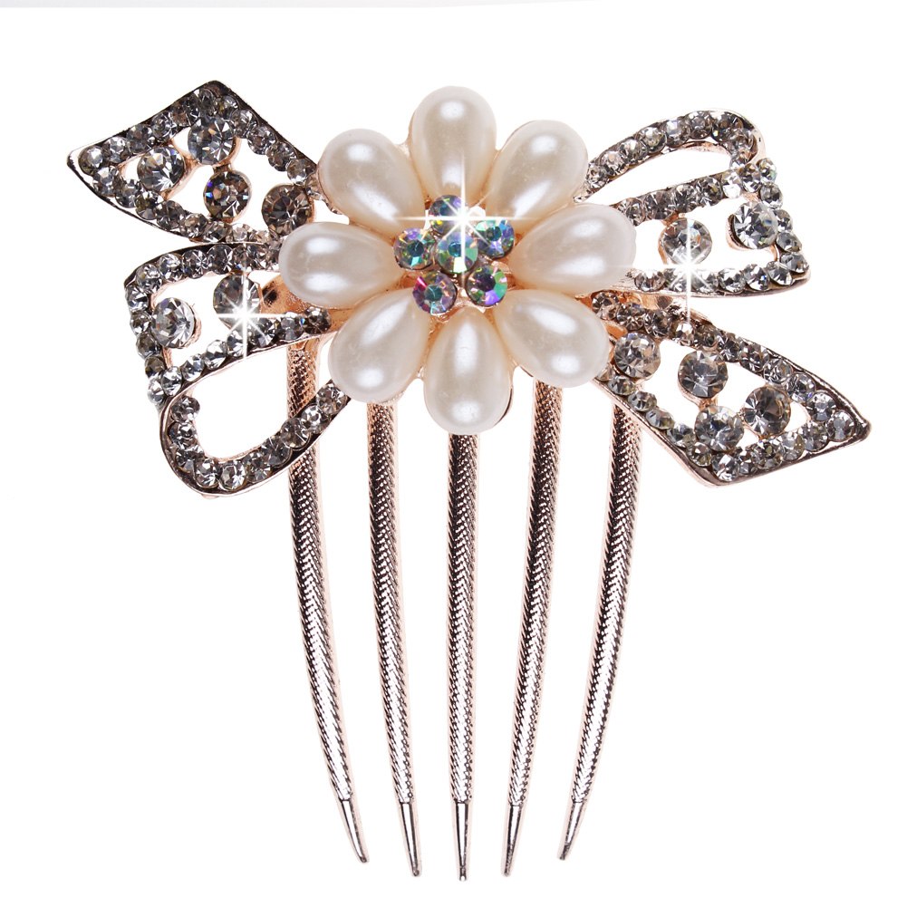 Schlangen Haarnadeln Mit Strass - 4 Stück Vintage Haarspangen Silber