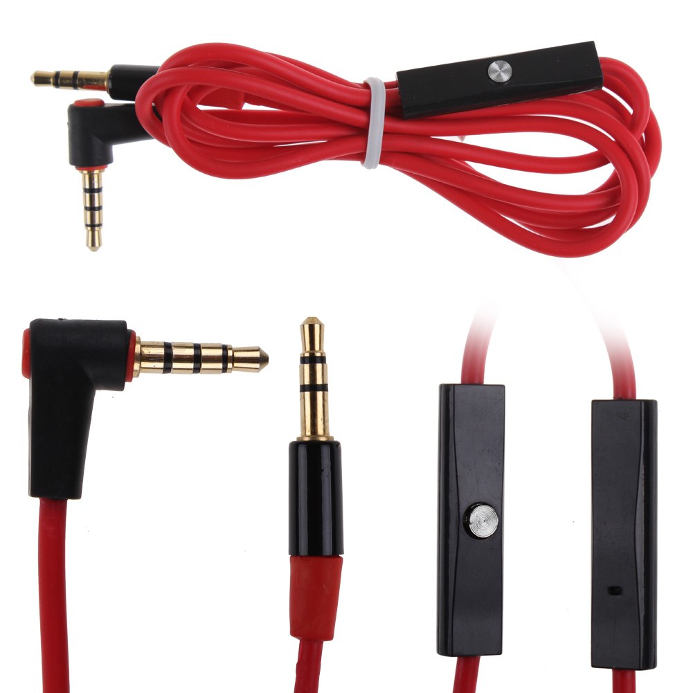 Replacement Audio Cable w/ Volume Control Mic for Beats By Dr Dre Solo
