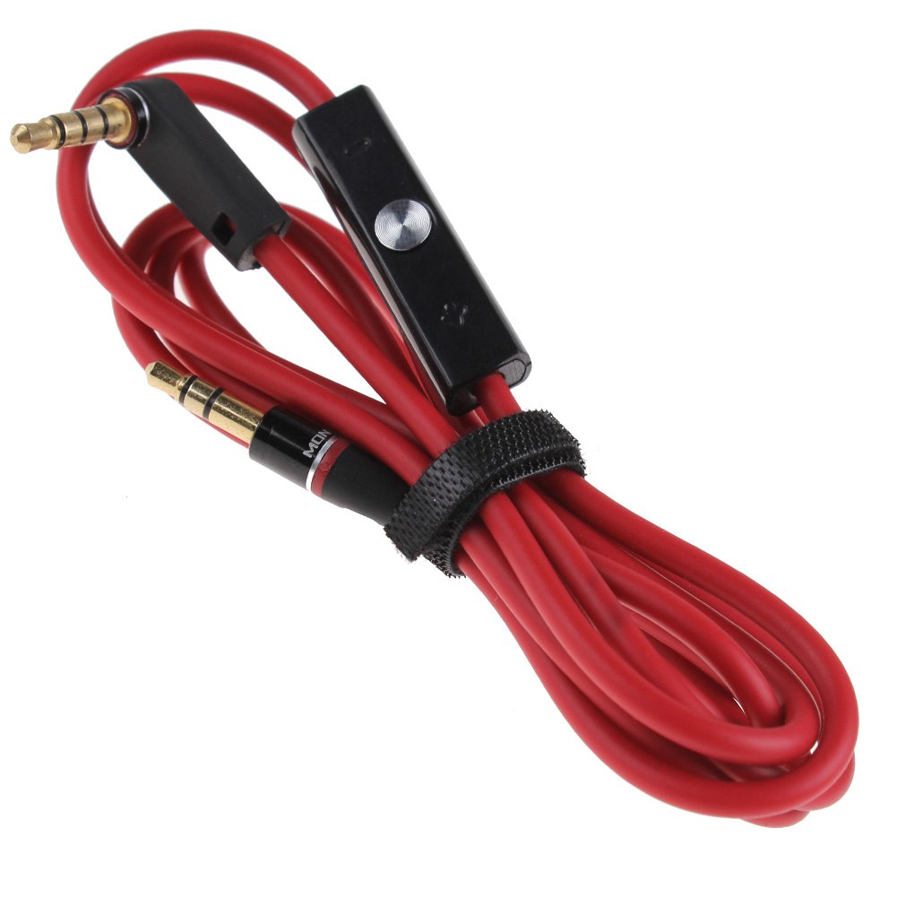 3.5mm Audio Cable with Mic & Volume Control Aux Cord for Beats by Dr