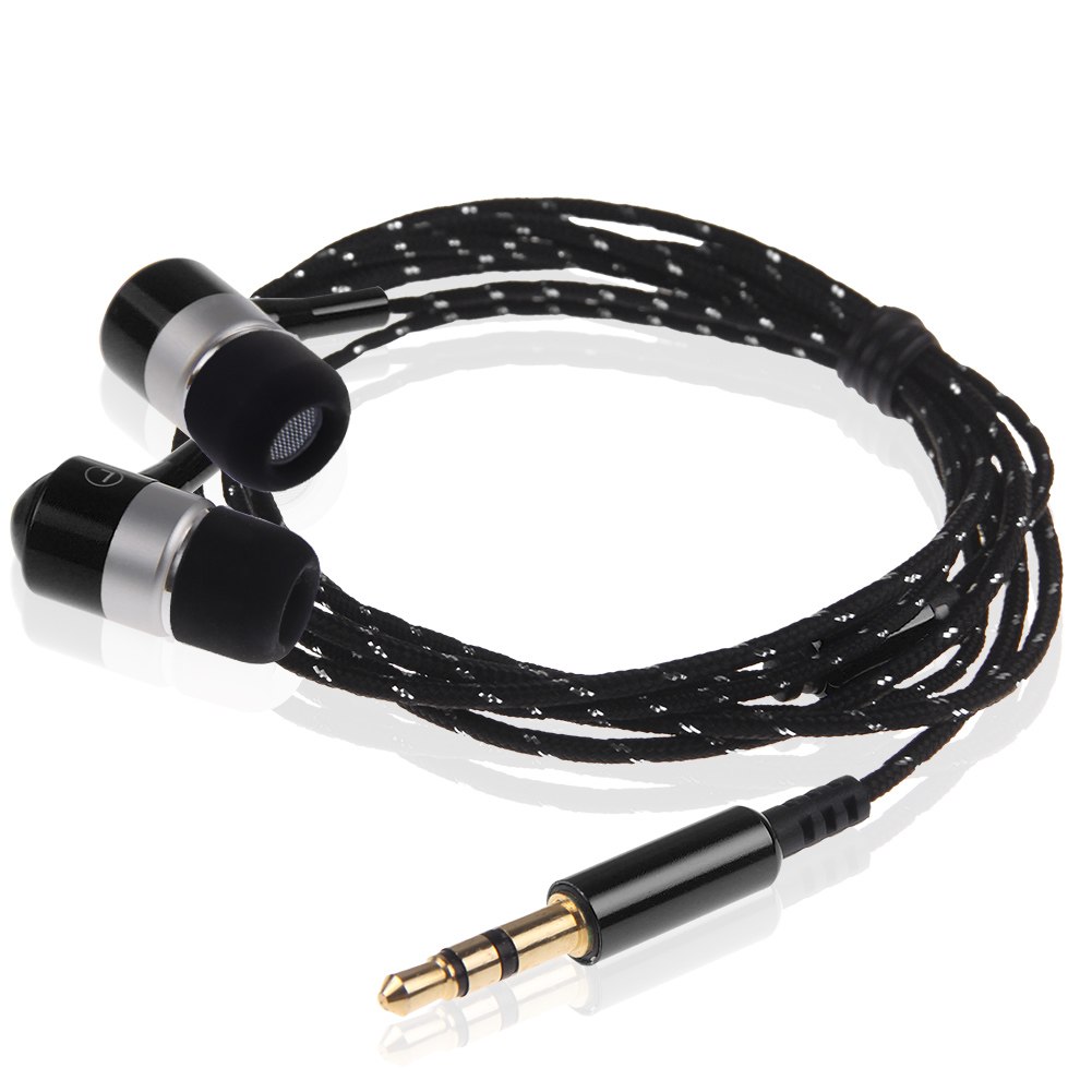 Braided Bass 3.5mm Inear Earbuds Headphone Earphone Headset For iPhone