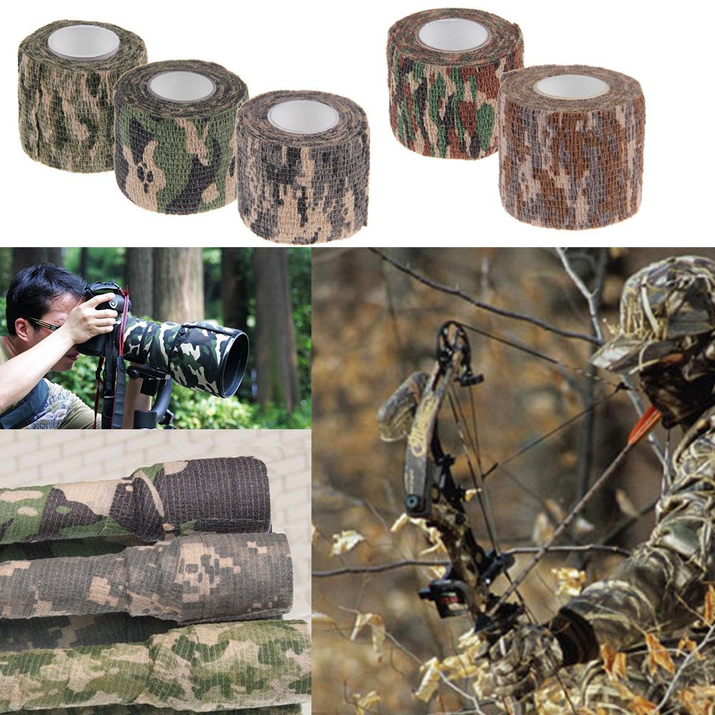 Camo Cloth Tape Roll 2" x 14 Feet Realtree Hunting Camouflage Wrap Gun