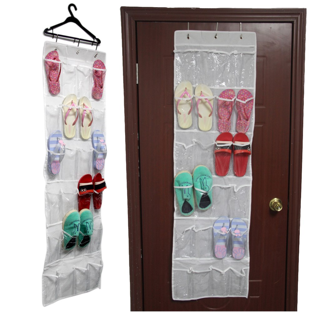 shoe storage door hanger 24 pockets clear door hanging bag shoe rack hanger shoe storage door hanger 24 pockets clear door hanging bag shoe rack hanger