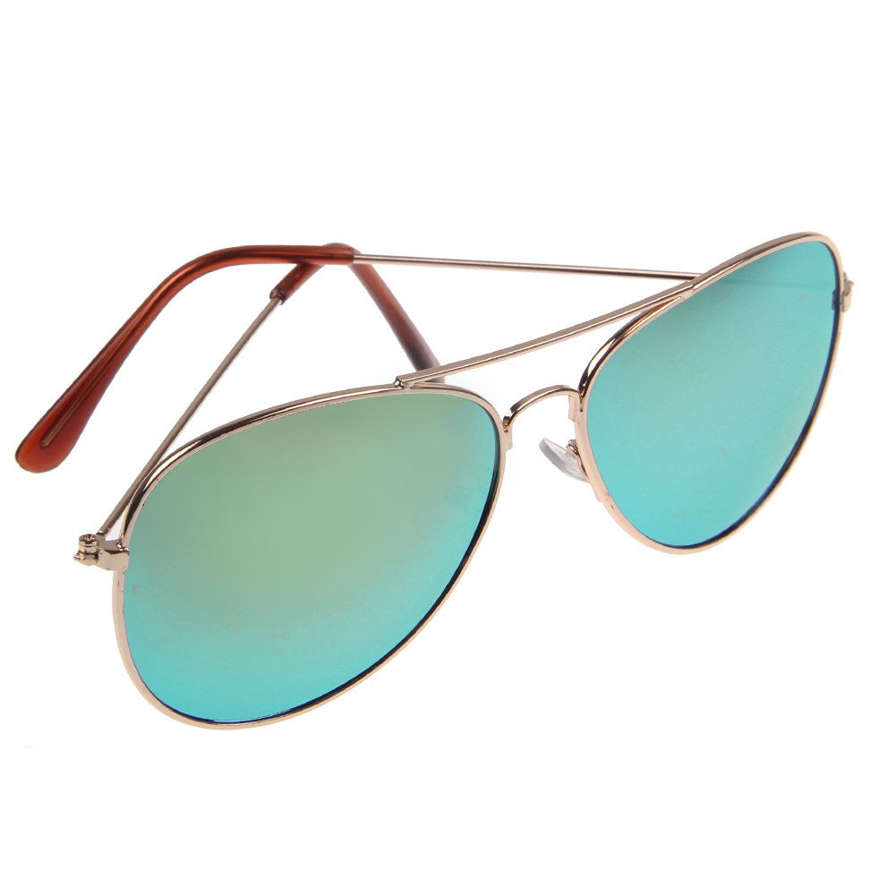 Men Women Aviator Sunglasses Reflective Lens Gold Silver ...