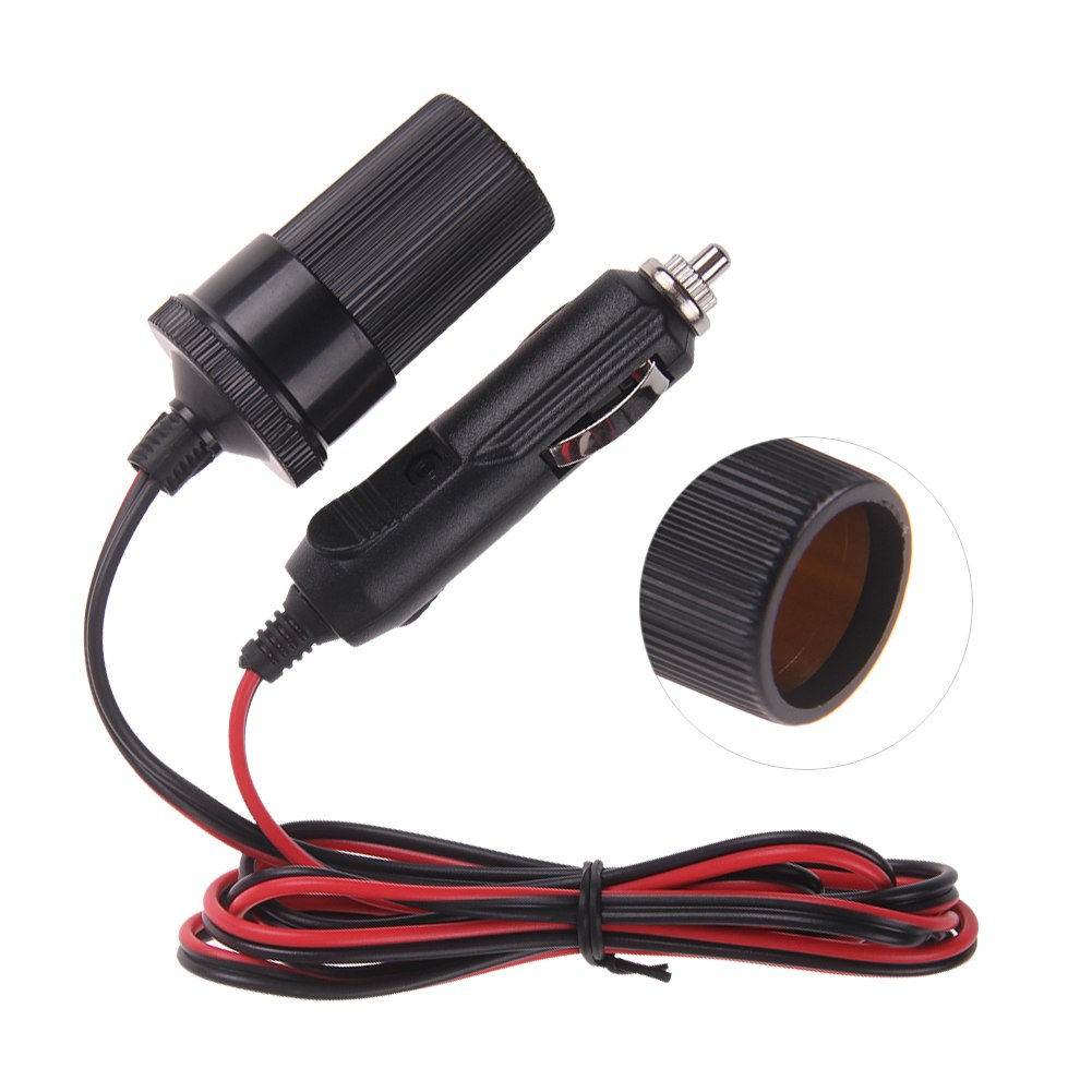 New 1.5M DC 12V Power Extension Lead Cable Car Cigar Cigarette Lighter