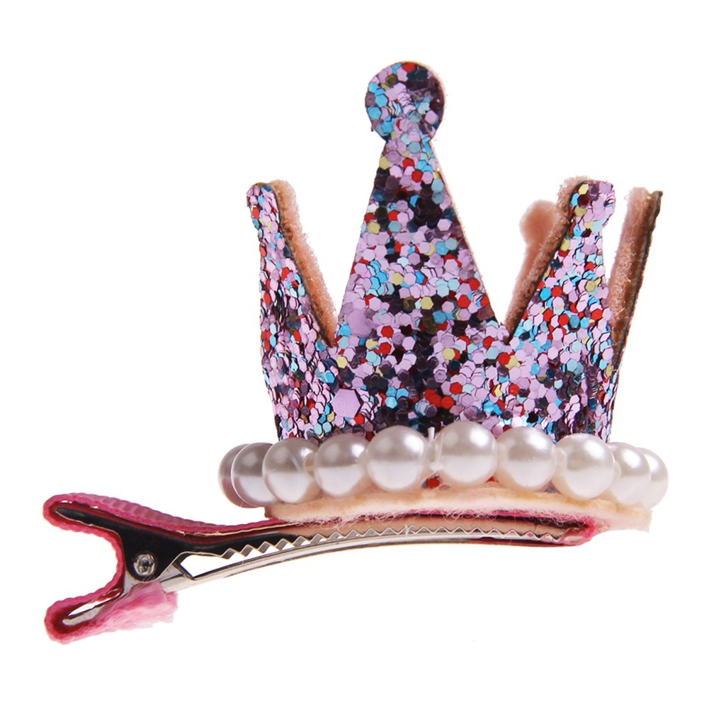 Cute Baby Girl Kids Princess Crown Hair Clips Hair Pin Barrette Head