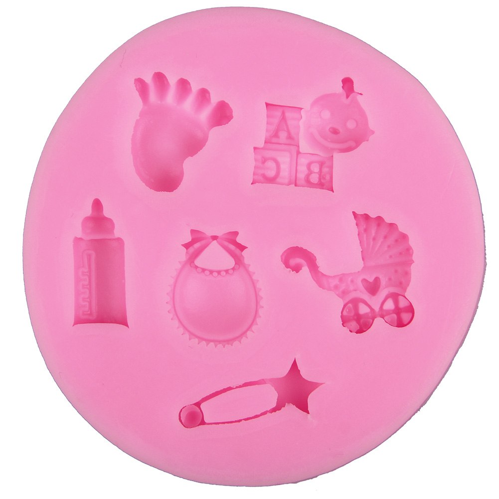 Silicone Fondant Mould Cake Decorating Chocolate Baking ...