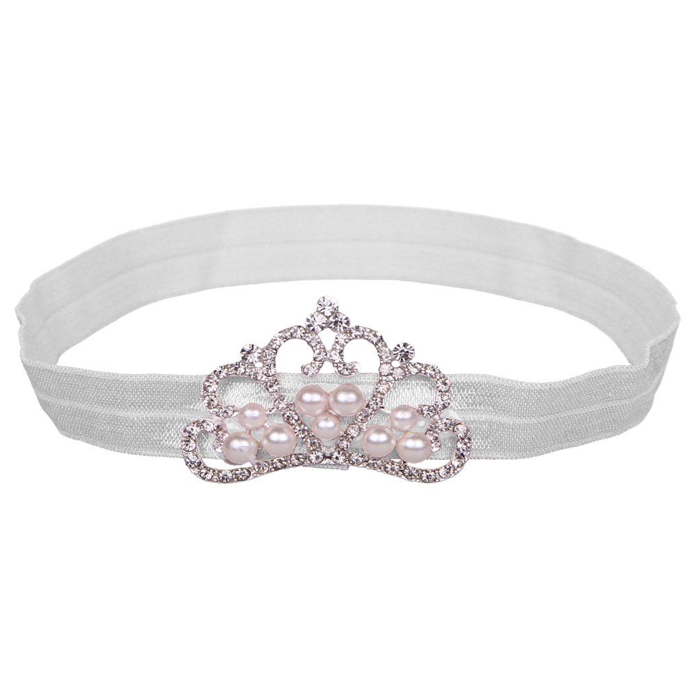 435 New baby tiara headband uk 552 Details about Infant Baby Girls Tiara Rhinestone Pearl Crown Headband   