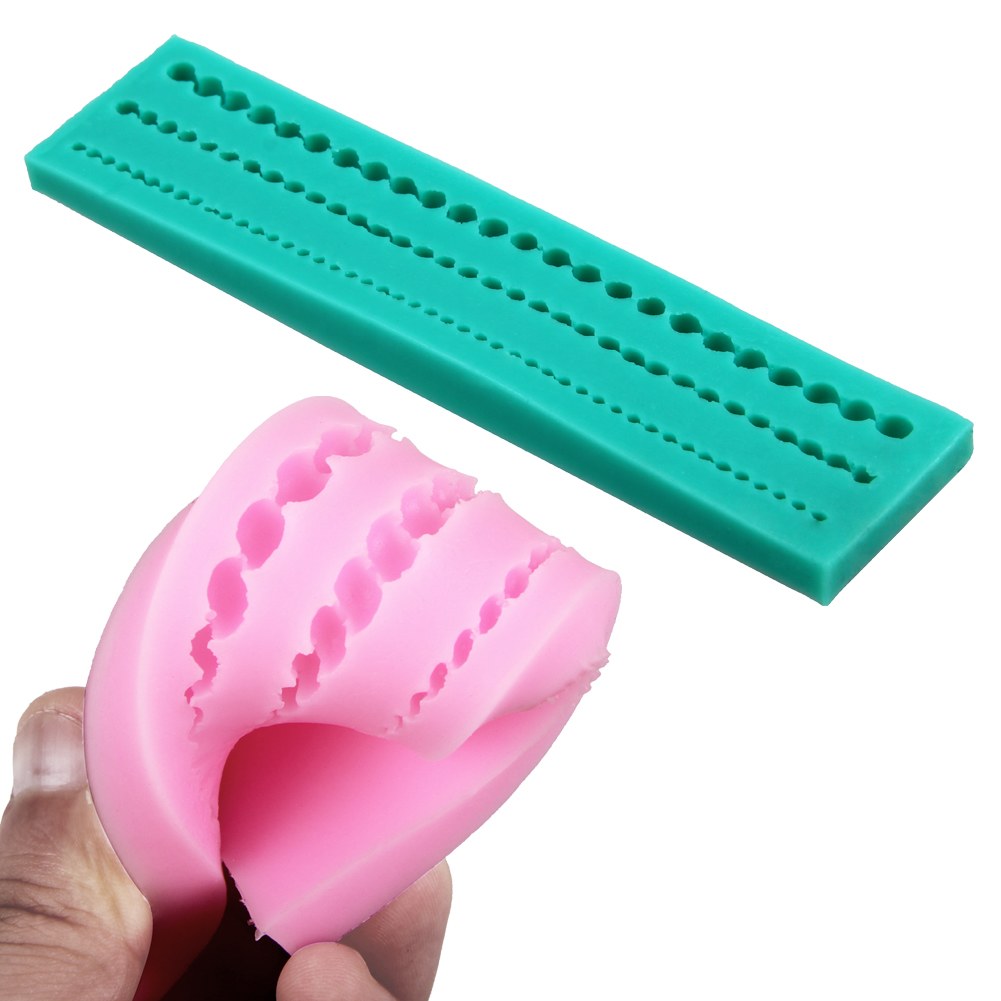 Pearl String Beads Silicone Mold Cake Decoration Fondant ...
