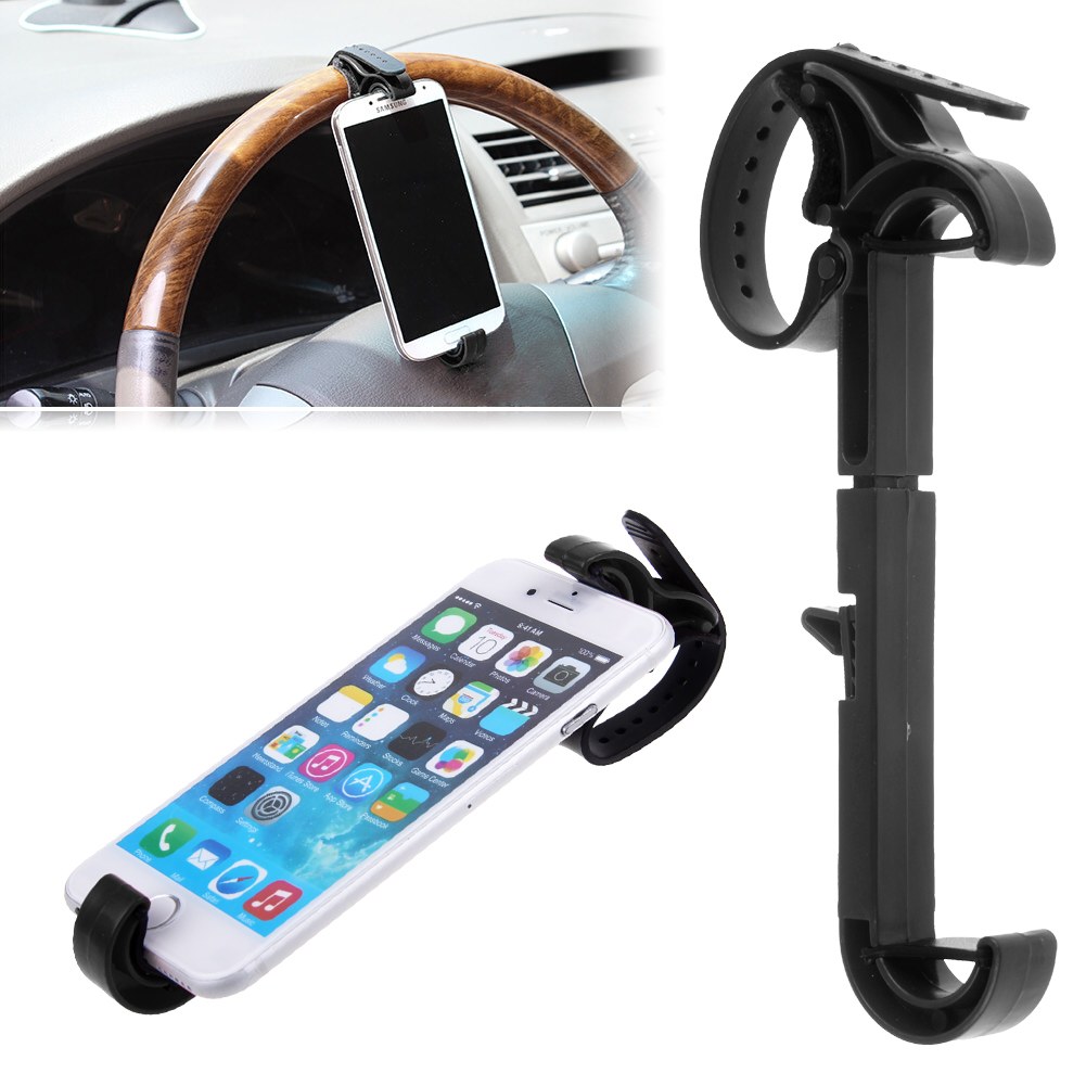 Cell Phone GPS Car Holder Steering Wheel Mount Holder Bike For iPhone