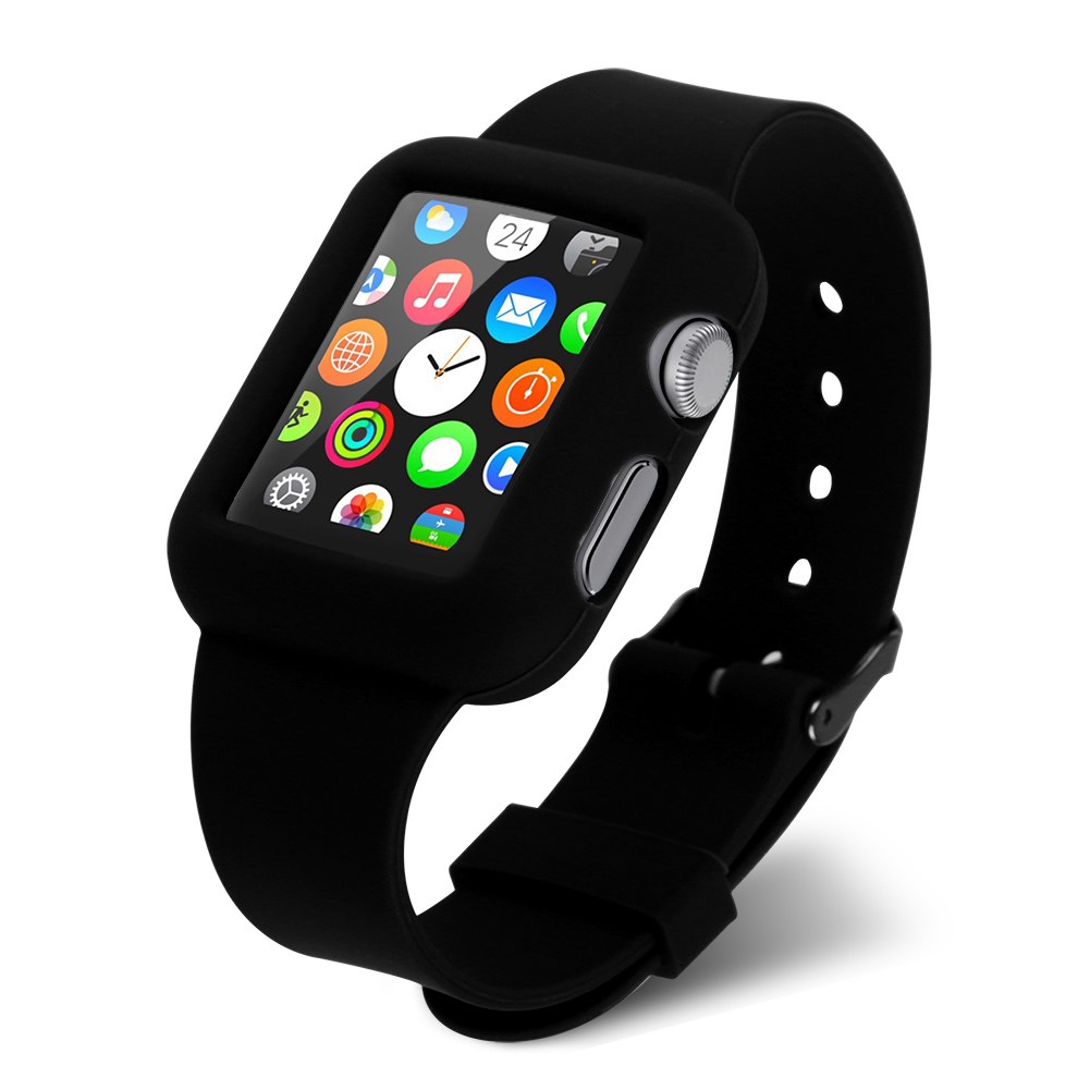 For Apple Watch iWatch 42mm Silicone Watch Band Wrist ...
