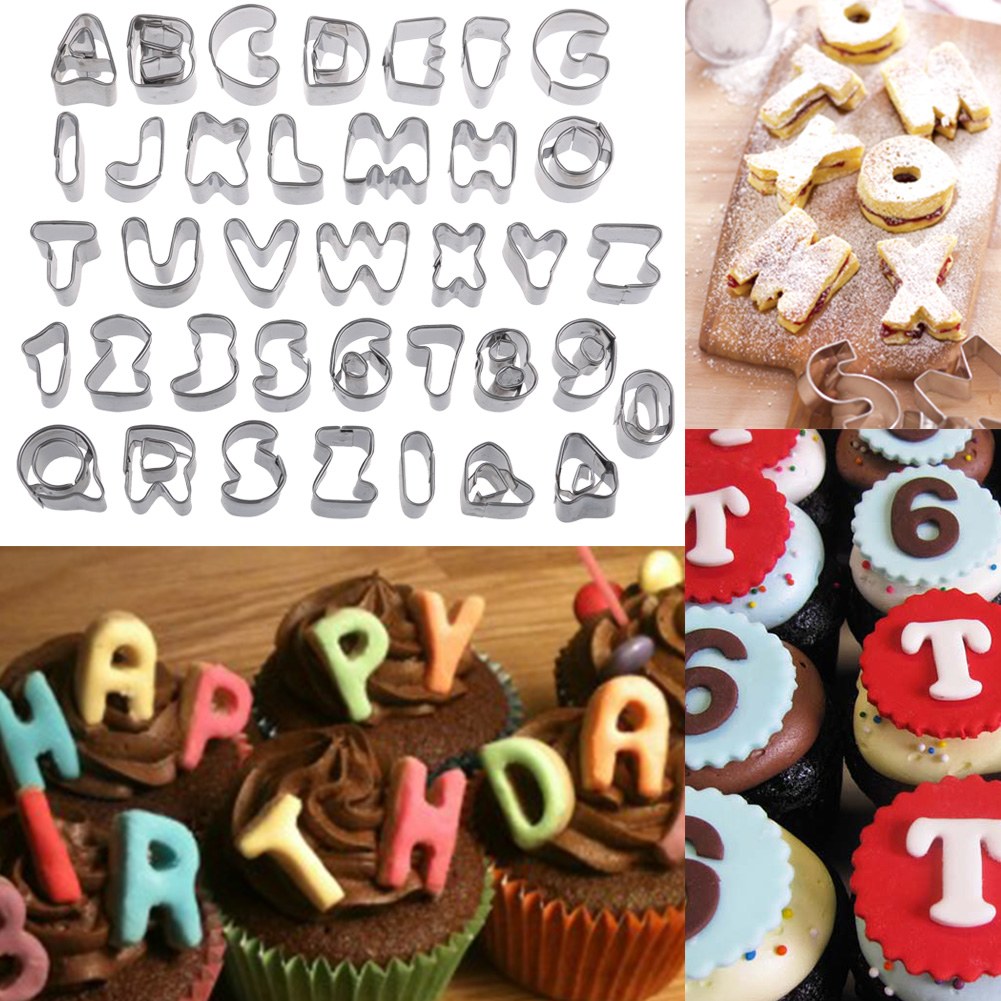 37 Pieces Alphabet Letter&Number Cake Decorating Set Fondant Icing Mould Mold eBay