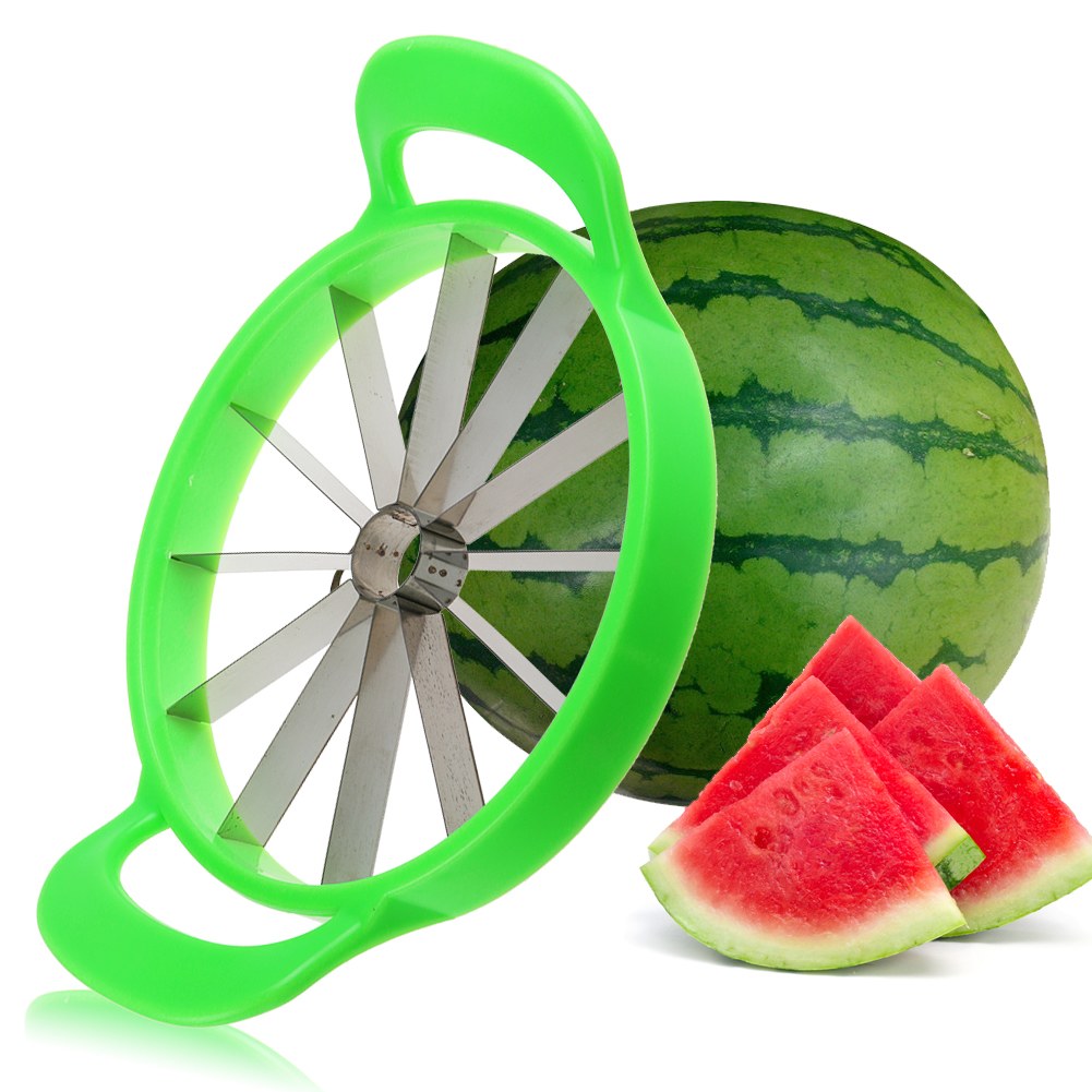 Watermelon Cutter Cantaloupe Melon Stainless Steel Slicer Kitchen Fruit