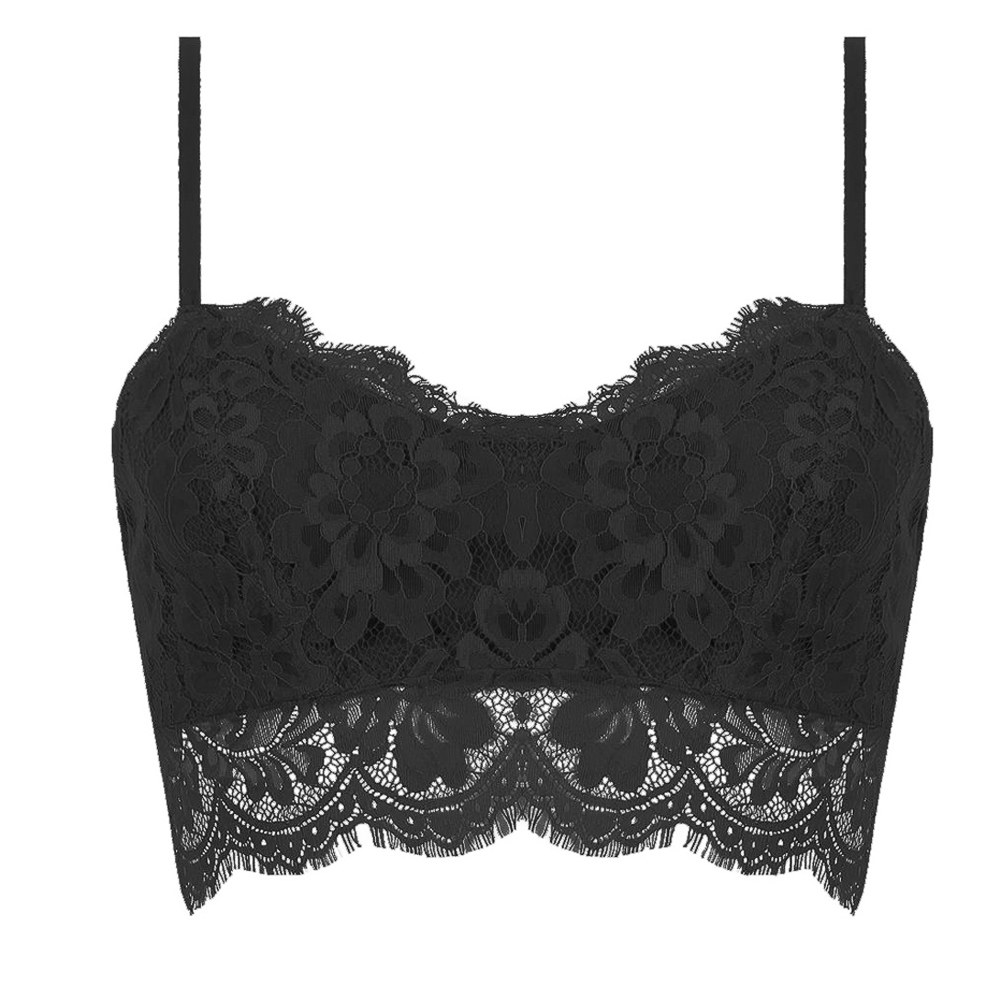 Women Sexy Lace Bralette Bustier Corset Crop Bikini Top Blouse Camisole