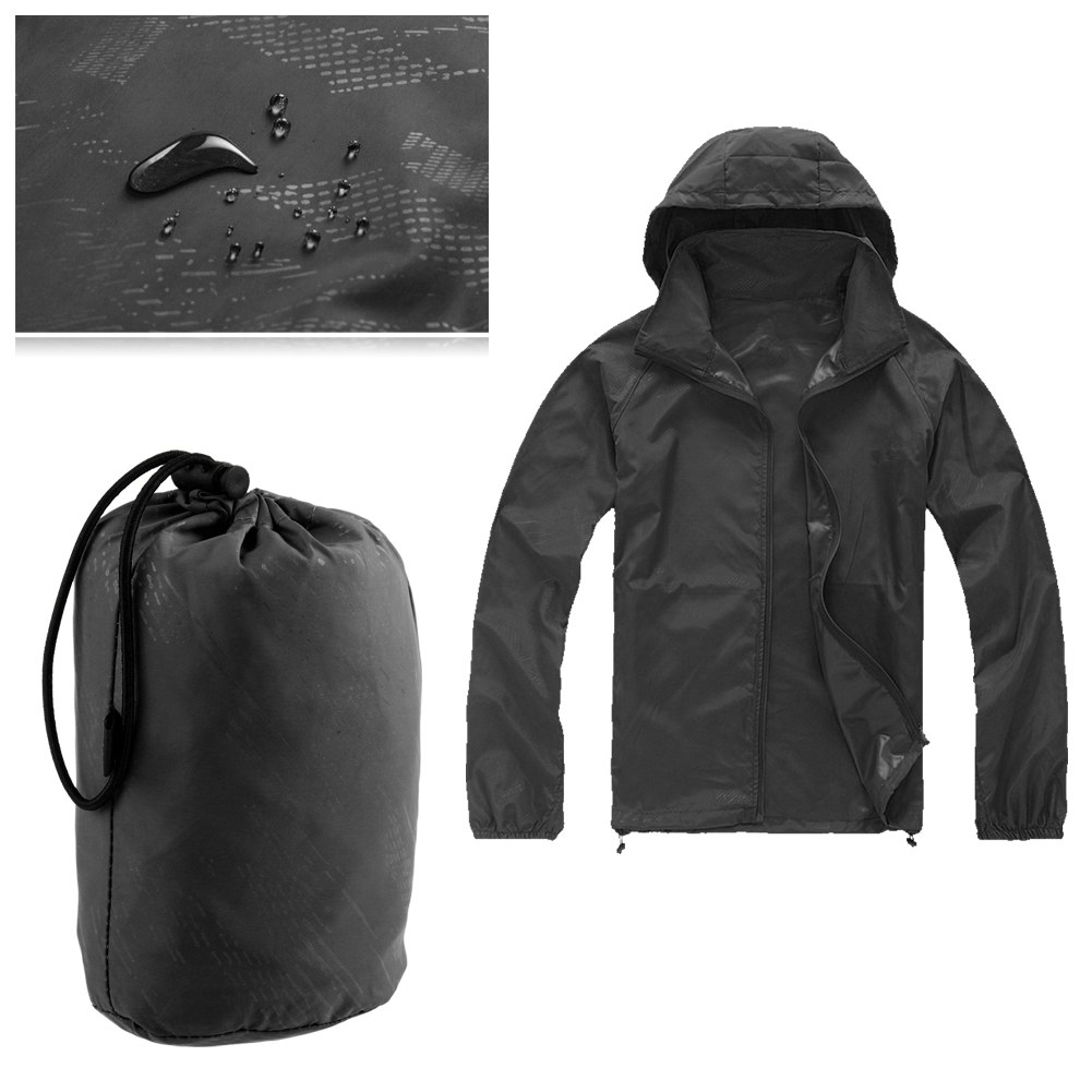 Waterproof Windproof Jacket Mens Ladies Womens Lightweight Rain Coat