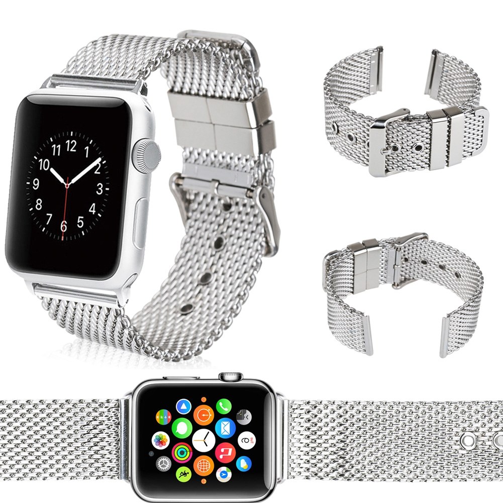 stainless steel mesh apple watch band