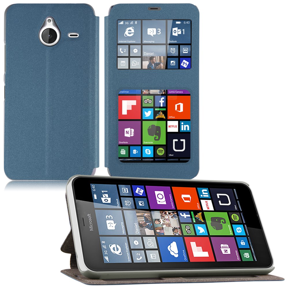 flip leather wallet view window cover for microsoft nokia lumia 640 640xl ebay flip leather wallet view window cover for microsoft nokia lumia 640 640xl ebay