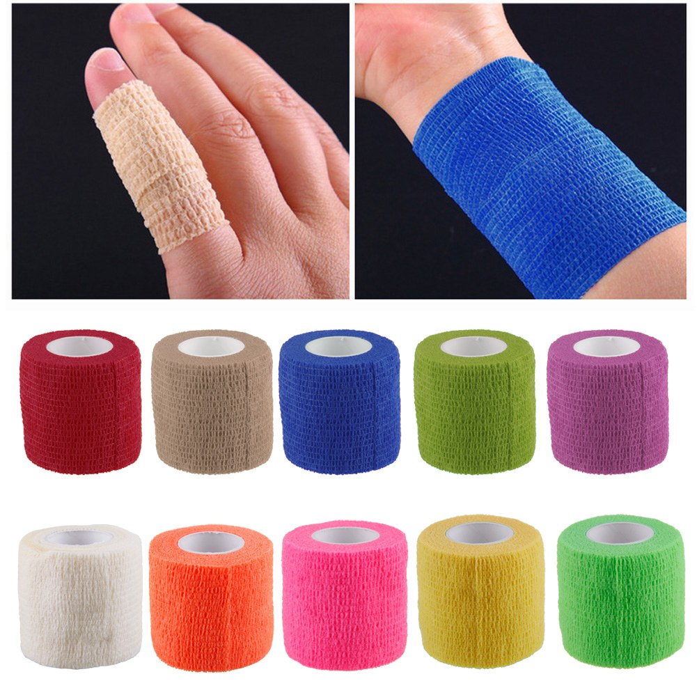 450x5cm SelfAdhesive Finger Muscles Ankle Elastic Bandage Gauze