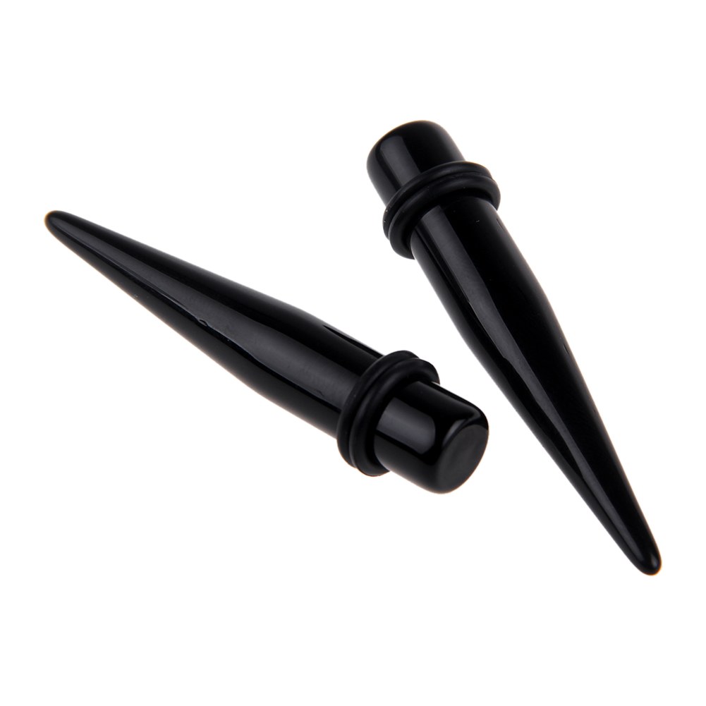 218mm Acrylic Taper Spike Ear Stretcher Expander Plug Flesh Body