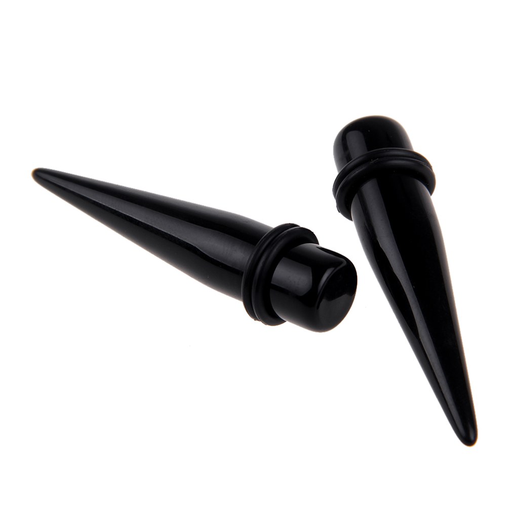 218mm Acrylic Taper Spike Ear Stretcher Expander Plug Flesh Body
