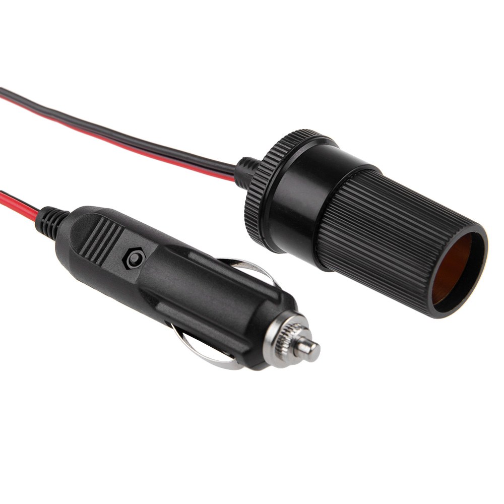 12V DC 2M Car Cigarette Lighter Power Plug Socket Cord Adapter
